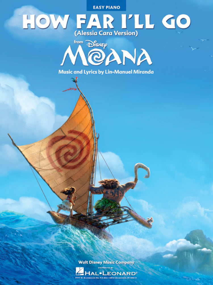 How Far I'll Go From Moana Easy Piano