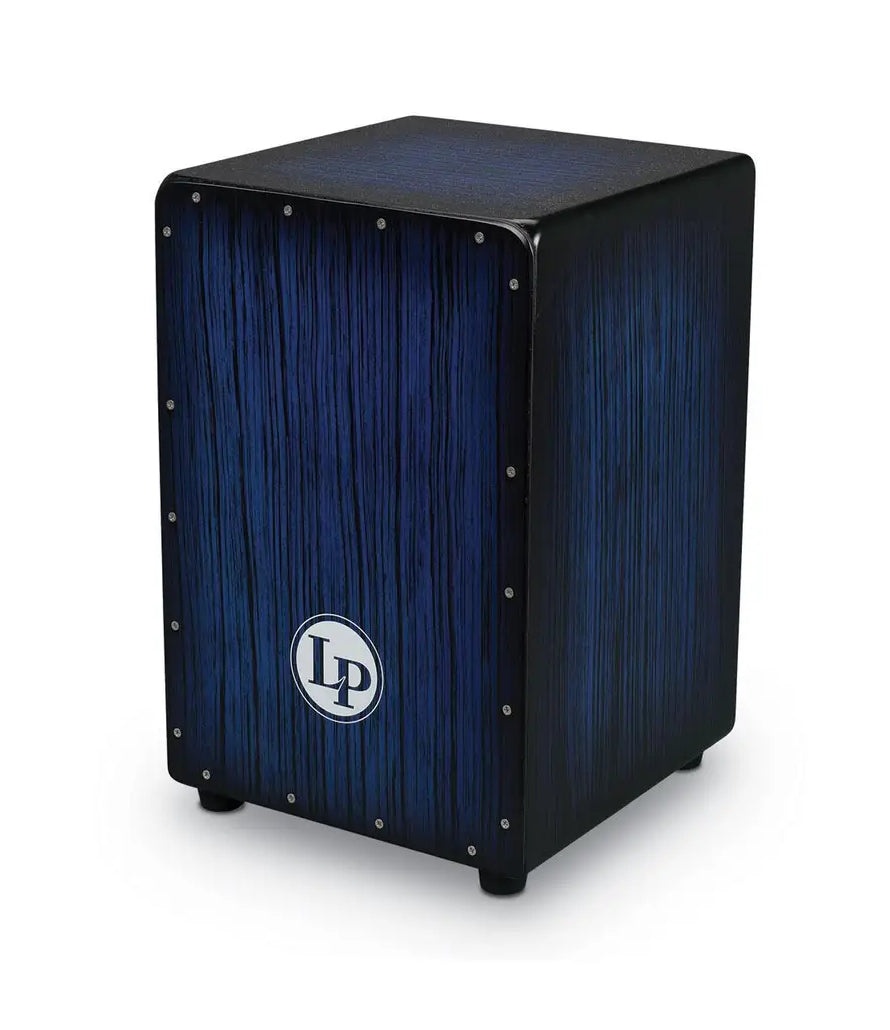 Latin Percussion Aspire Accents Cajon in Blueburst Streak