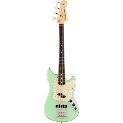 Fender American Performer Mustang Bass, Rosewood Fingerboard in Satin Surf Green
