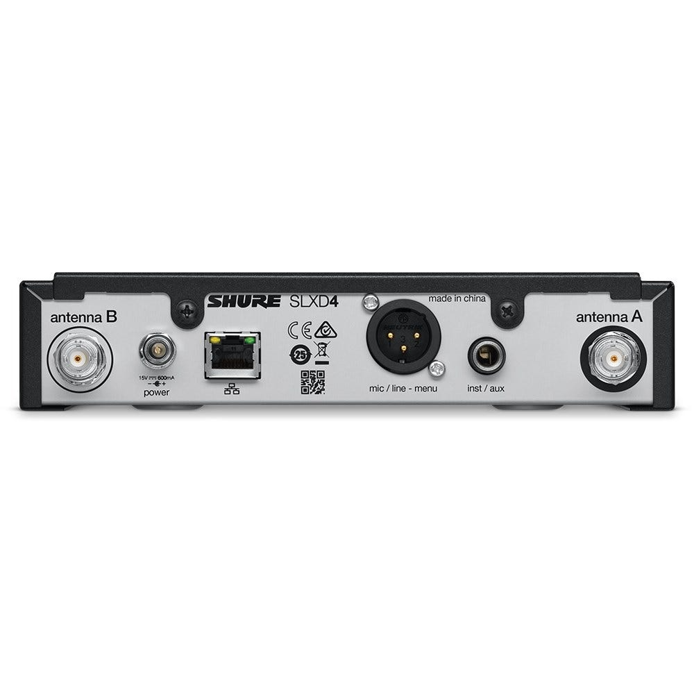 Shure SLXD4 Wireless Digital Receiver Frequency J54 = 562-606 MHz