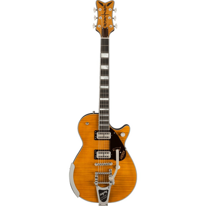 Gretsch G6134TFM-NH Nigel Hendroff Signature Penguin Electric Guitar in Amber Flame