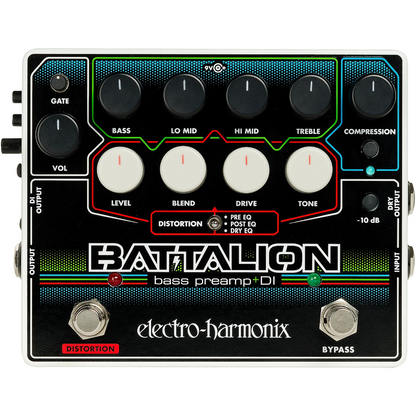 Electro Harmonix Battalion Bass Preamp and DI Pedal