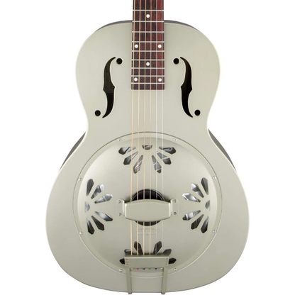 Gretsch G9201 Honey Dipper™ Round Neck Brass Body Resonator Guitar in Weathered Pump House Roof