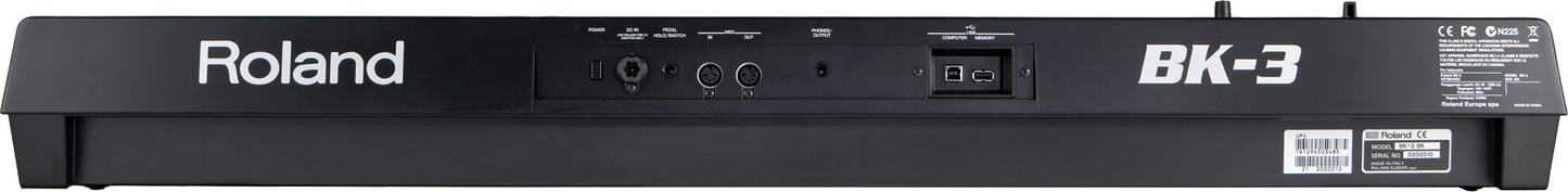 Roland BK3BK Backing Keyboard in Black