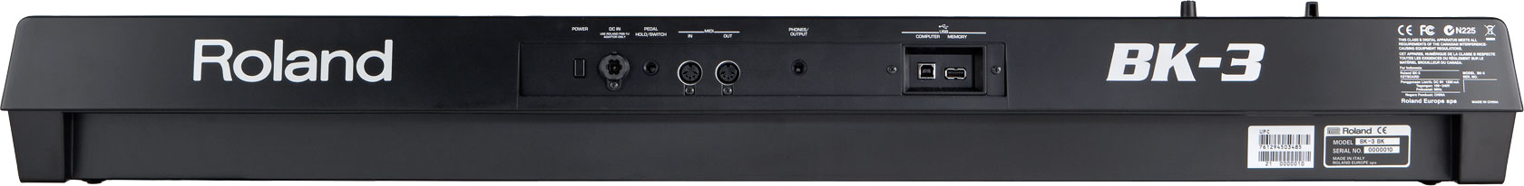 Roland BK3BK Backing Keyboard in Black