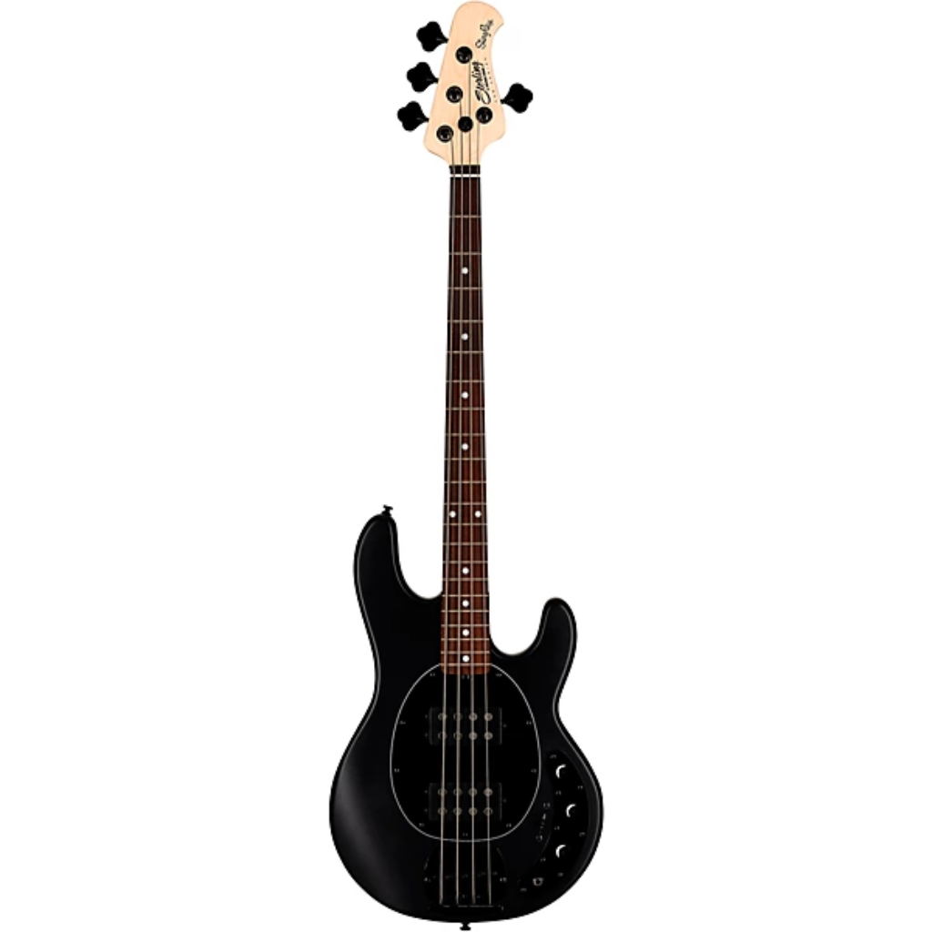Sterling By Music Man StingRay 4 HH Bass Guitar in Stealth Black