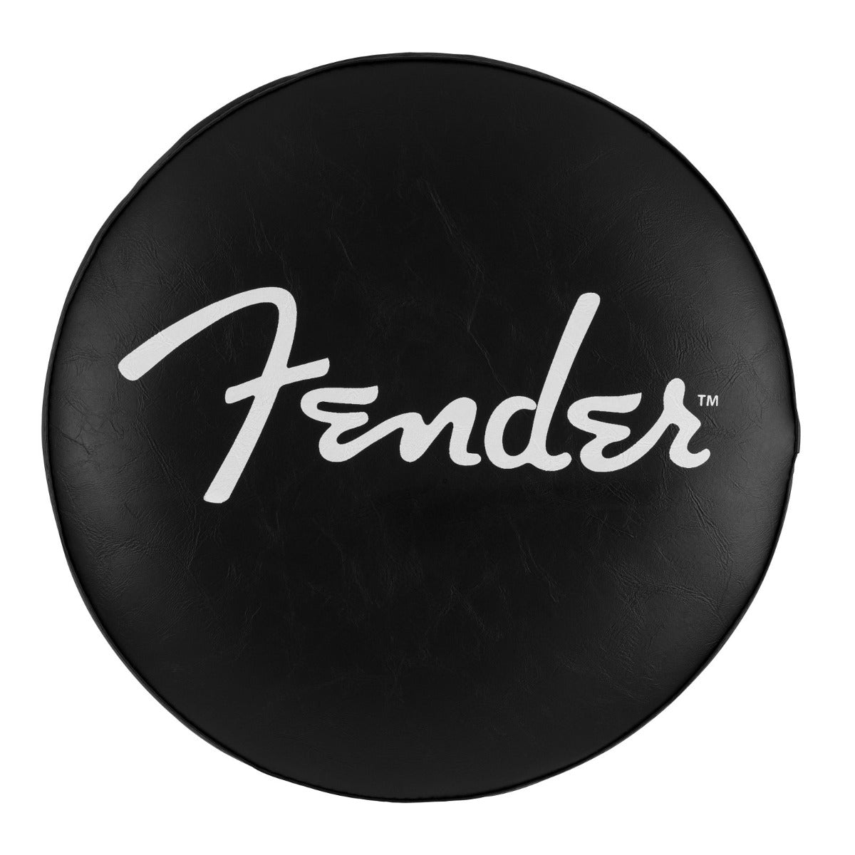 Fender® Spaghetti Logo Pick Pouch Barstool in Black/Chrome 30"