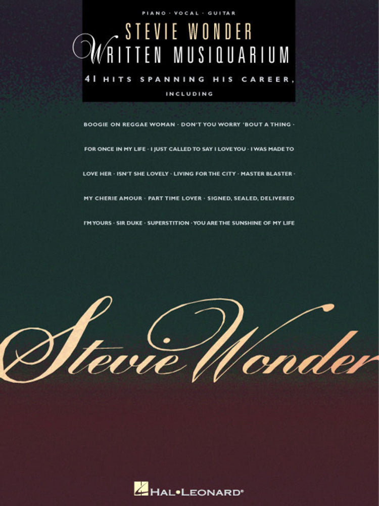 Stevie Wonder Written Musiquarium PVG