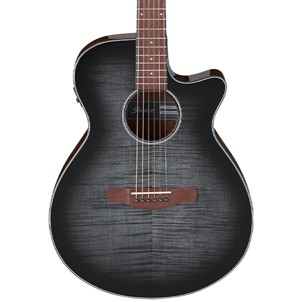 Ibanez AEG70 Acoustic Electric Guitar in Transparent Charcoal Burst High Gloss