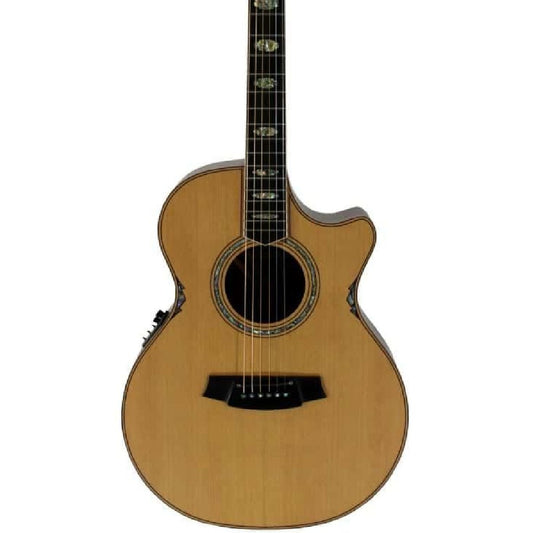 Cole Clark CCAN3EC-COLRE Angel 3 Series Acoustic Electric Guitar in Natural Satin