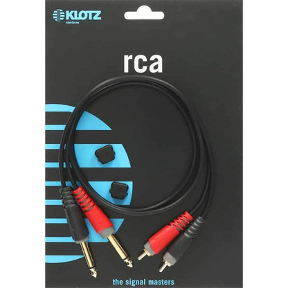 Klotz 6m unbalanced pro twin cable RCA and 1/4" jack plugs