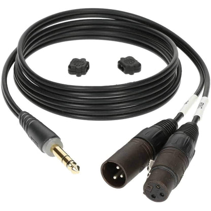 Klotz AY1X0100 1m Insert Cable 1/4" TRS Jack and 2xXLR 3p F/M