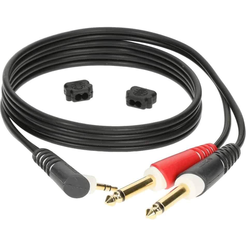 Klotz AY50200 2m Y cable 3.5 mm TRS 2x1/4"