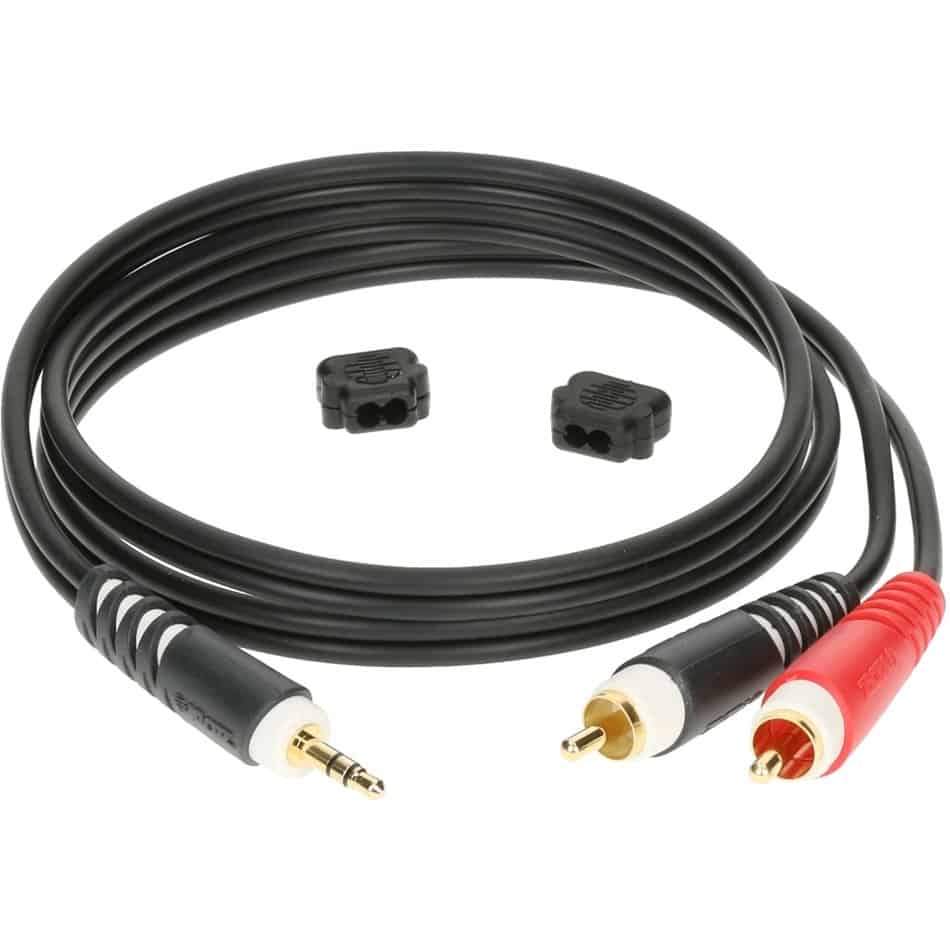 Klotz AY07200 2m Y cable Mini Jack 3.5mm 2xRCA