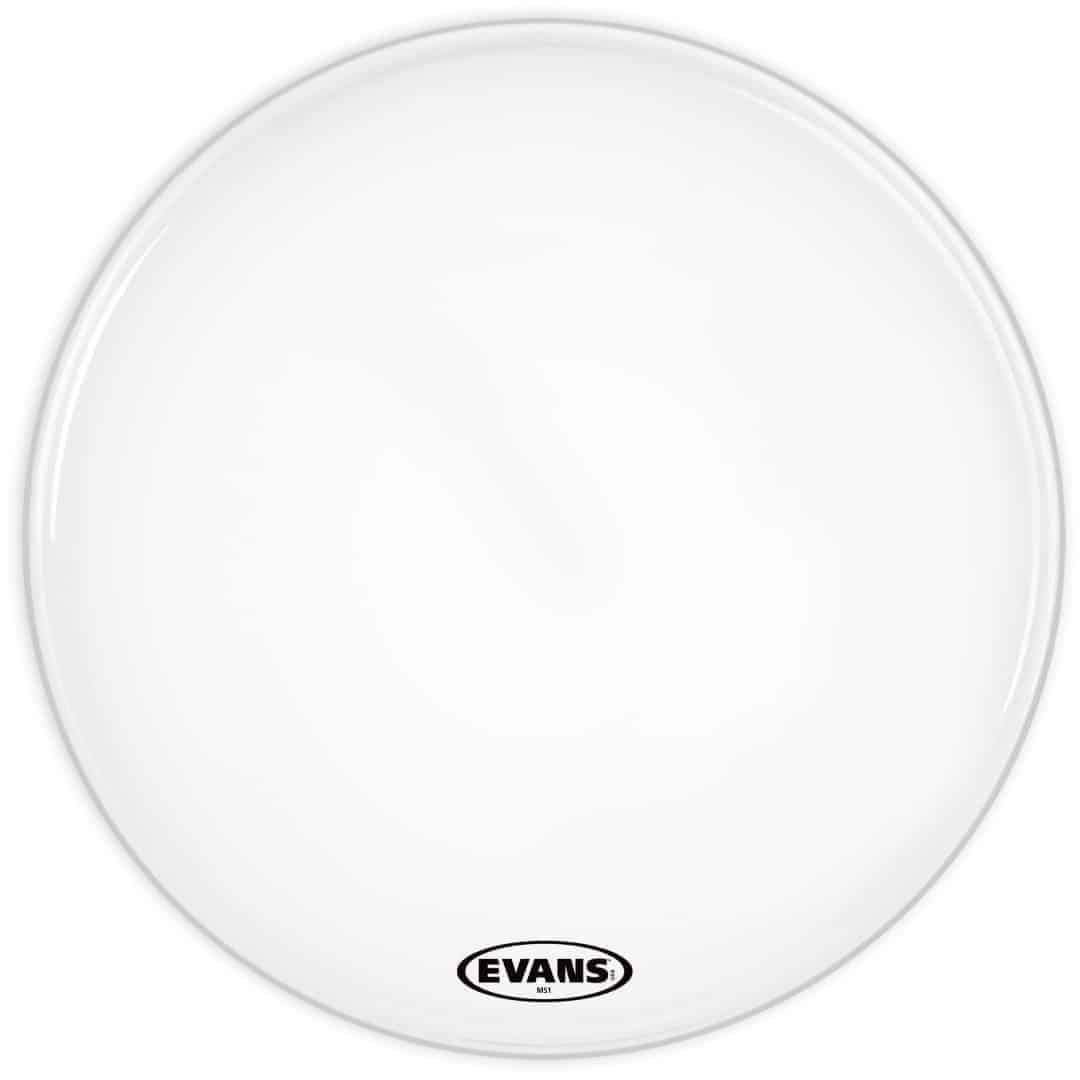 Evans MS1 White Marching 20" Bass Drum Head