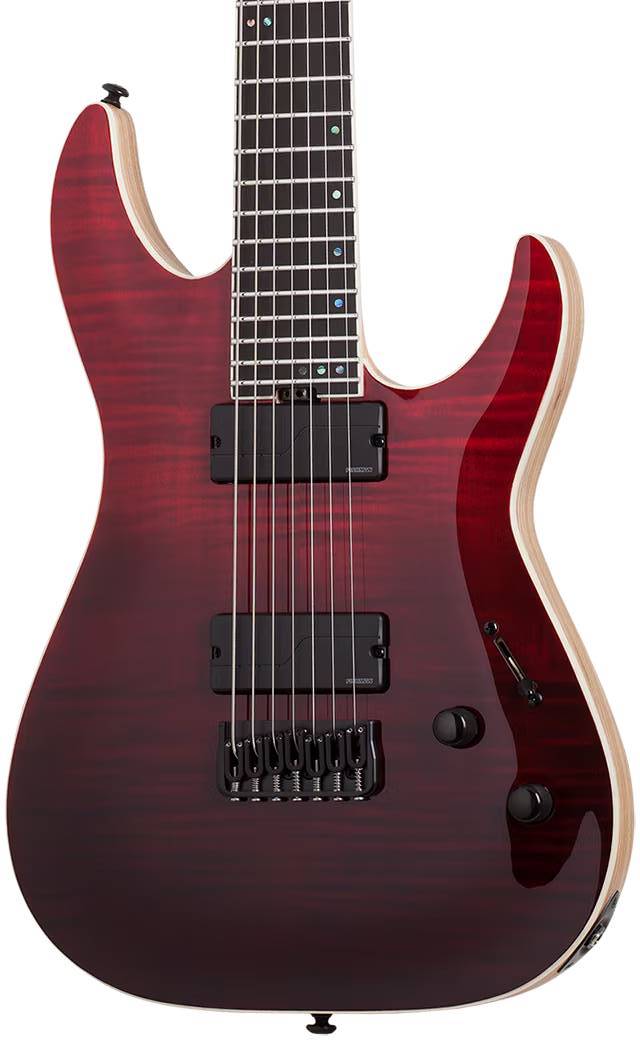 Schecter C-7 SLS Elite Electric Guitar in Blood Burst