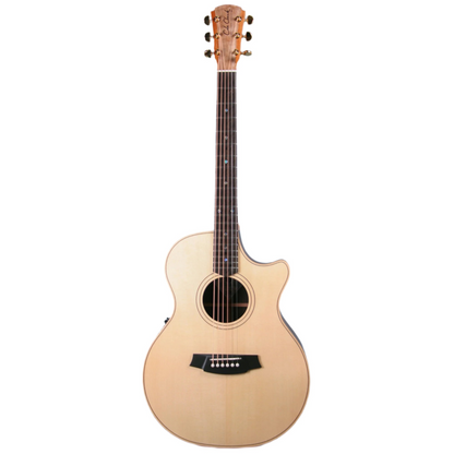 Cole Clark AN2EC-SRE Touring Series Grand Auditorium Acoustic Electric Guitar in Natural
