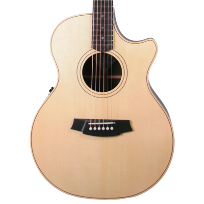 Cole Clark AN2EC-SRE Touring Series Grand Auditorium Acoustic Electric Guitar in Natural
