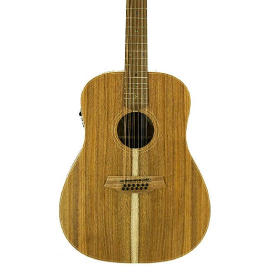 Cole Clark CCFL2E-12-BLBL-AE Acoustic Electric 12-String Guitar in Natural Satin