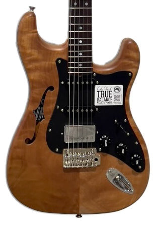 Cole Clark HB Hollow Baby, HSS, Black Pickguard in Natural