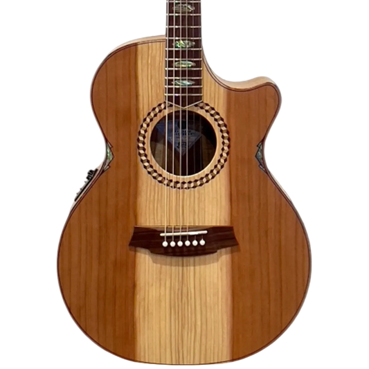 Cole Clark Recording AN3EC-Redwood Blackwood Acoustic Guitars in Natural