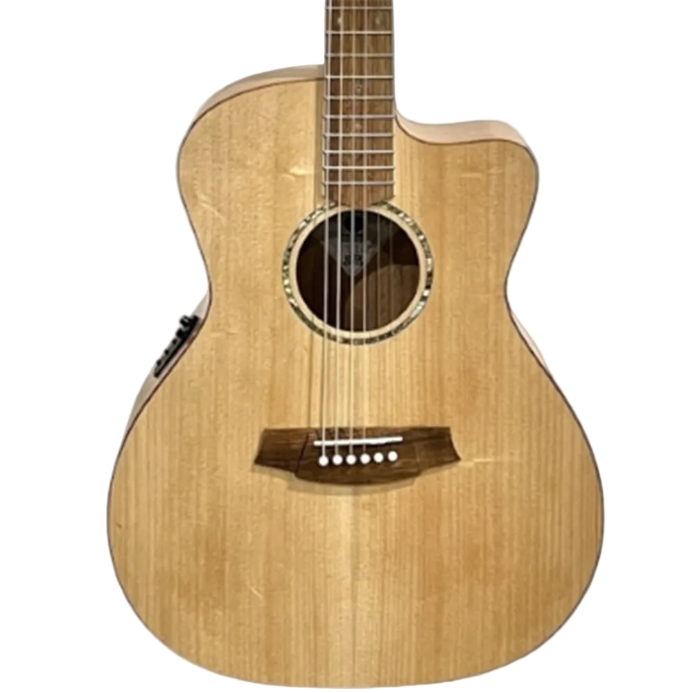 Cole Clark SAN Grand Auditorium Acoustic Electric Guitar in Natural