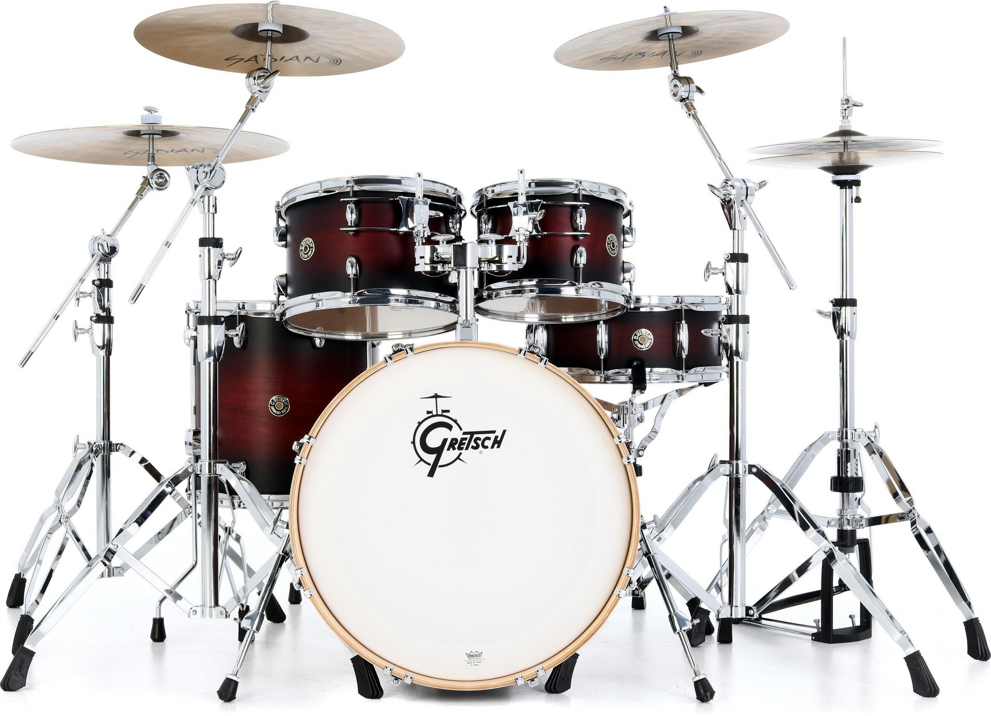 Gretsch Catalina Maple 5-Piece Shell Pack in Satin Deep Cherry Burst