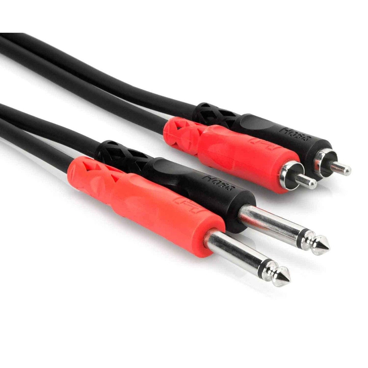 Hosa CPR203 Dual 1/4 inch TS to Dual RCA Stereo Interconnect Cable 9.8 feet