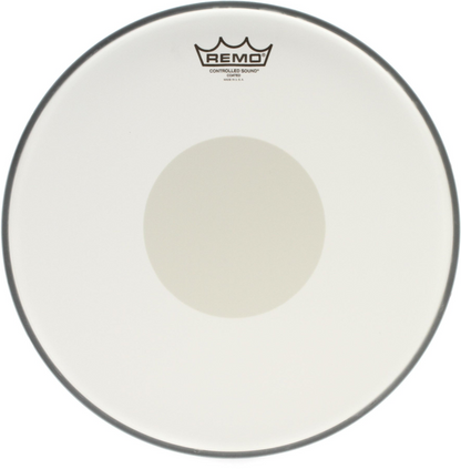 Remo 14" Coated Controlled Sound Batter White Dot On Bottom Drumhead