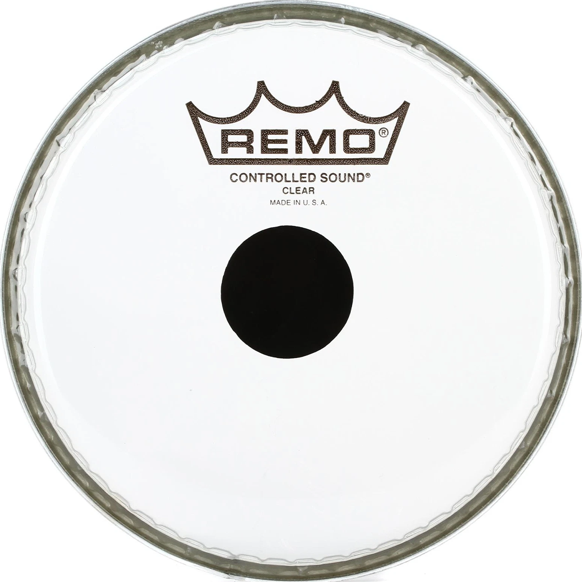 Remo 6" Controlled Sound Clear Black Dot On Top Batter Drumhead