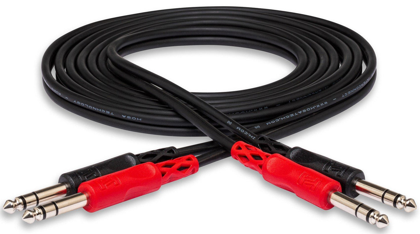 HOSA CSS202 Stereo Interconnect Dual Cable 1/4" TRS to Same