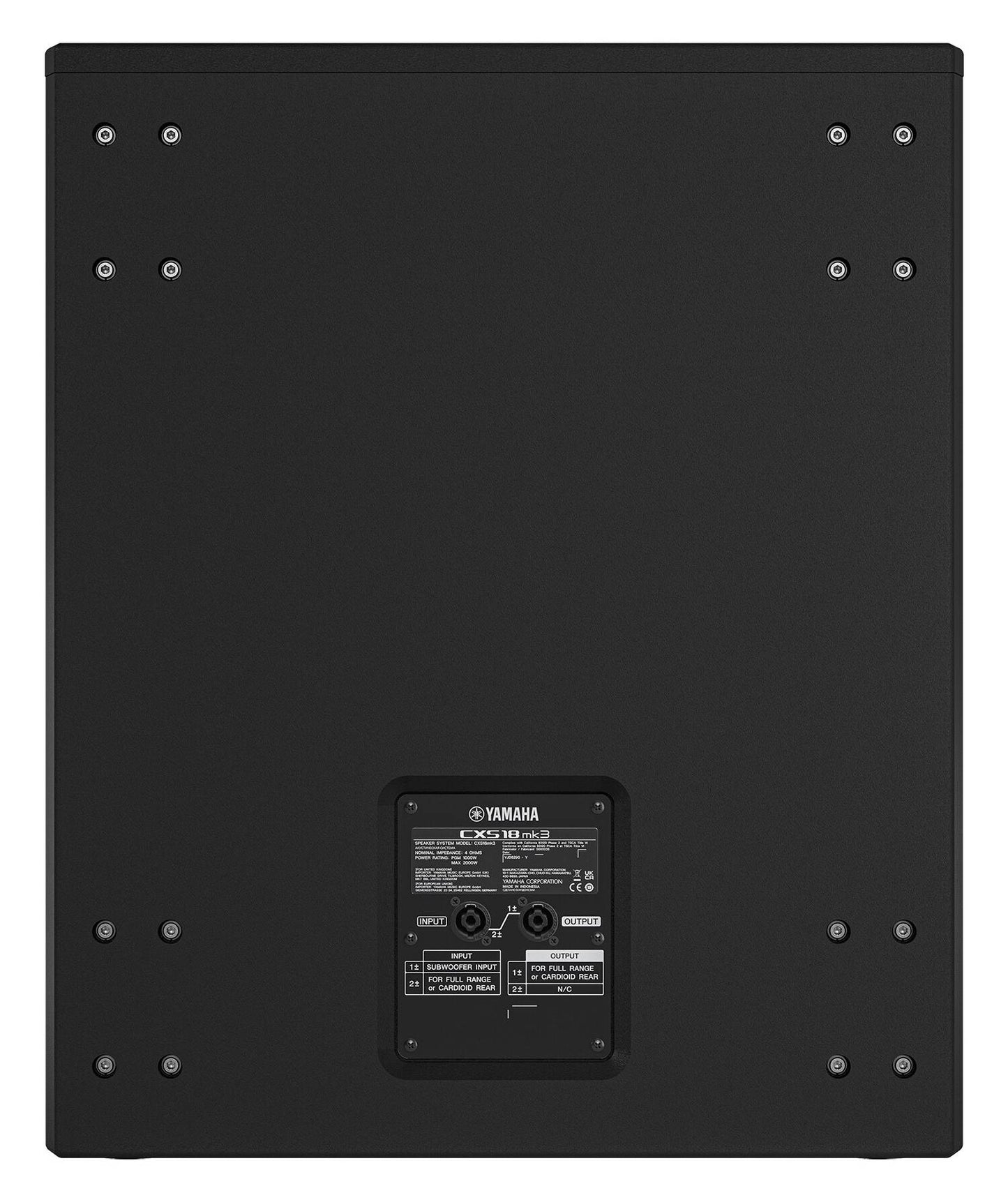 Yamaha CXS18MK3 Passive Subwoofer in Black