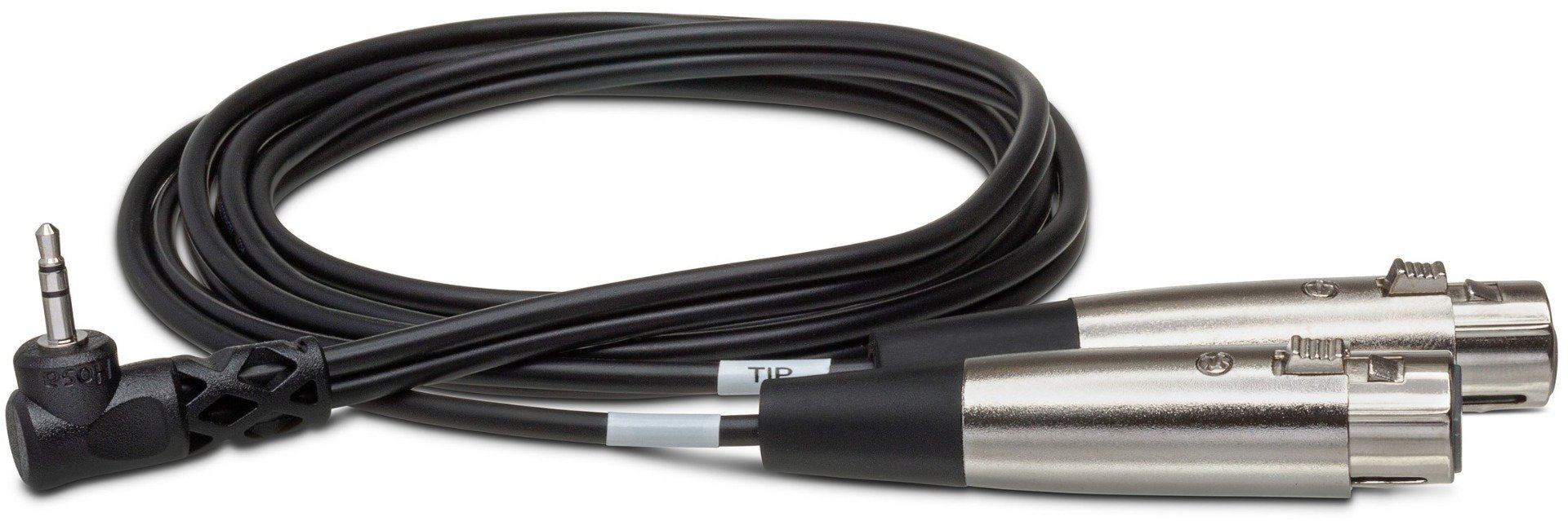 HOSA CYX405F Microphone Cable Dual XLR3F to Right Angle 3.5 mm TRS 5Ft