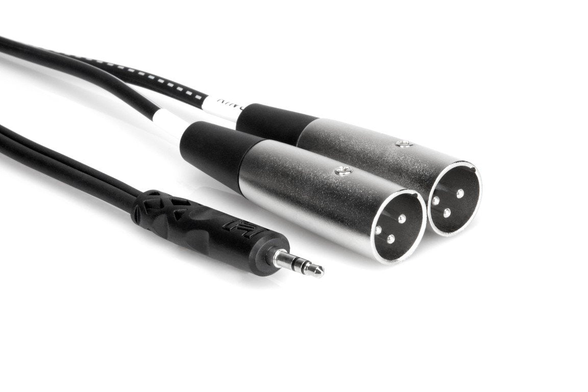 HOSA CYX403M Stereo Breakout 3.5 mm TRS to Dual XLR3M 3M