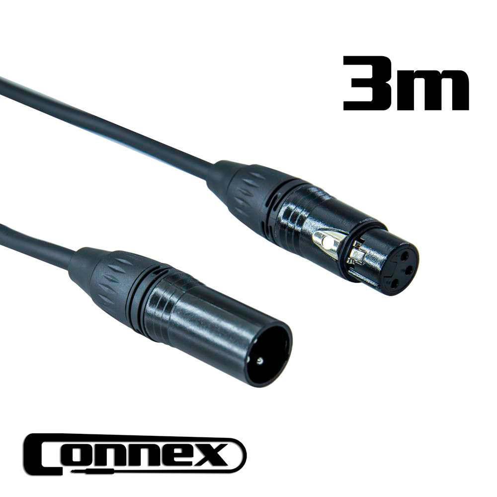 AVE Connex DMX3P 3 DMX Lighting Cable 3m