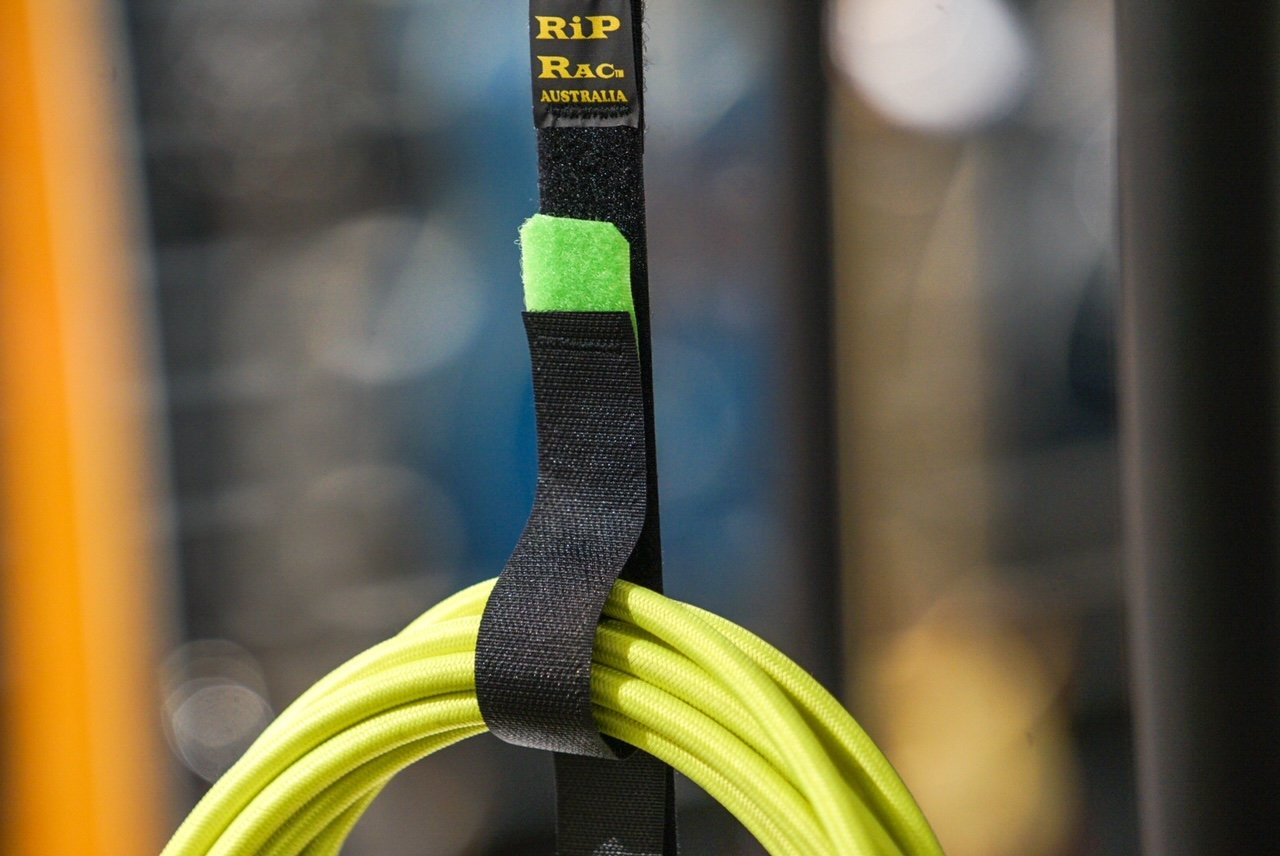 RiP RAC Lead Rack Velcro Cable Storage System GREEN 5 x 175mm TABS