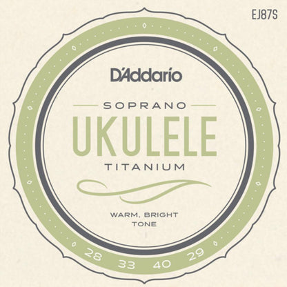 DAddario EJ87S Titanium Soprano Ukulele Strings