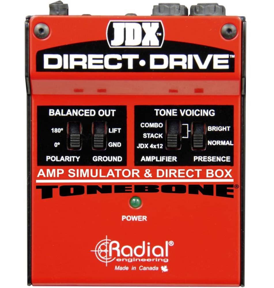 Radial JDX Direct-Drive Amp Simulator And DI Box