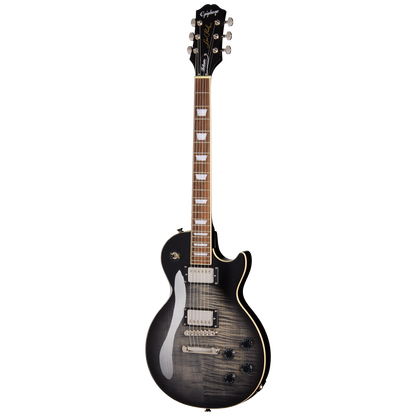 Epiphone Les Paul Tribute Plus Electric Guitar in Transparent Ebony Burst