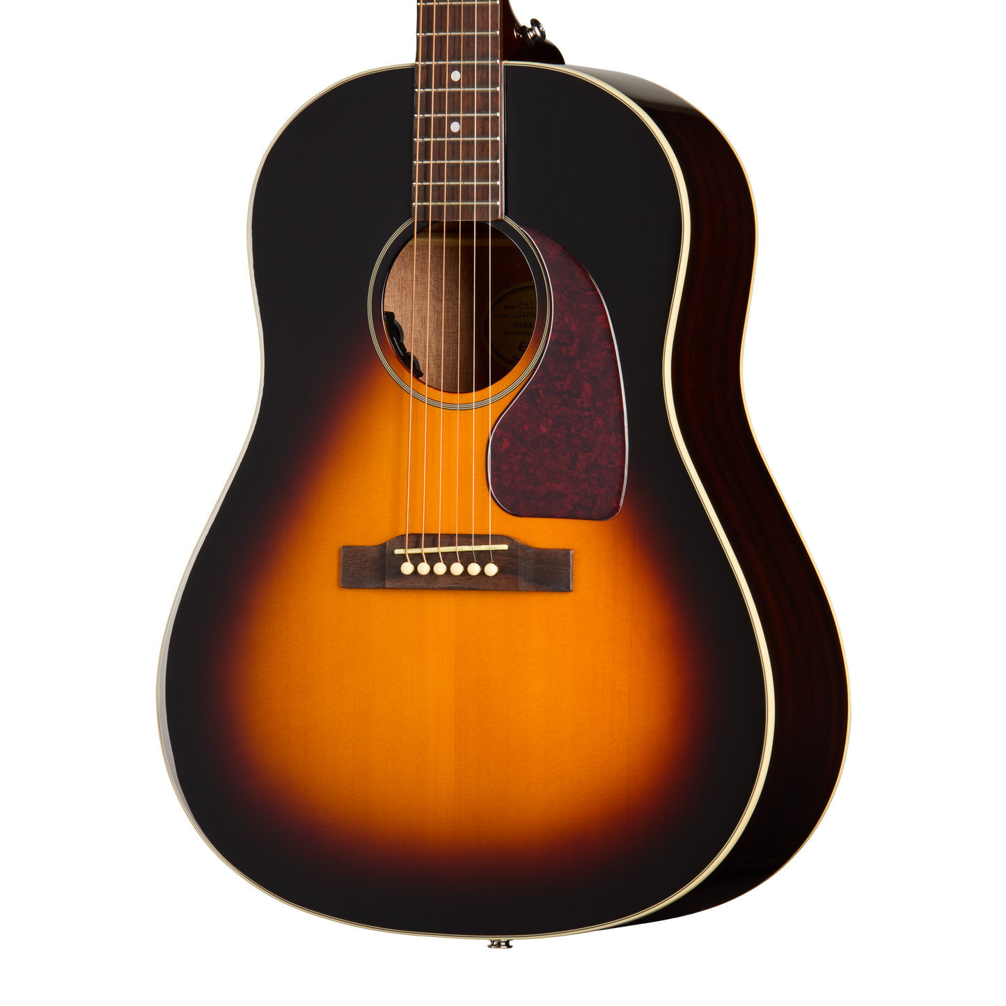 Epiphone J-45 Studio Acoustic Electric Guitar in Vintage Sunburst