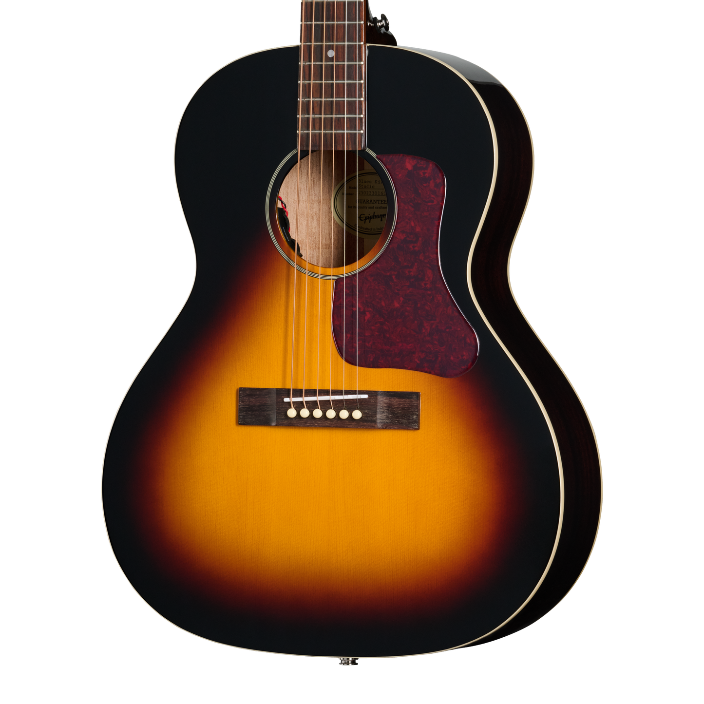 Epiphone Blues King Studio Acoustic Electric Guitar in Dark Burst