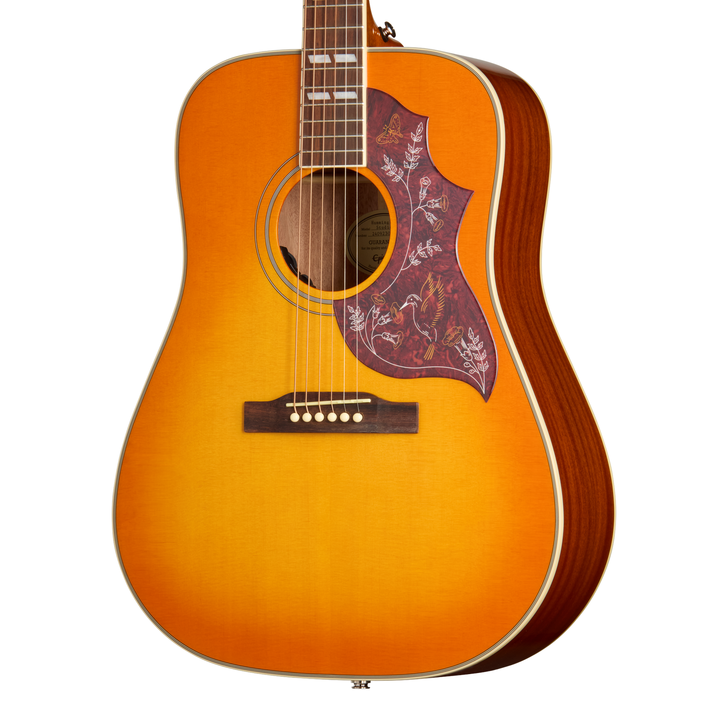 Epiphone Hummingbird Studio Acoustic Electric Guitar in Heritage Cherry Sunburst