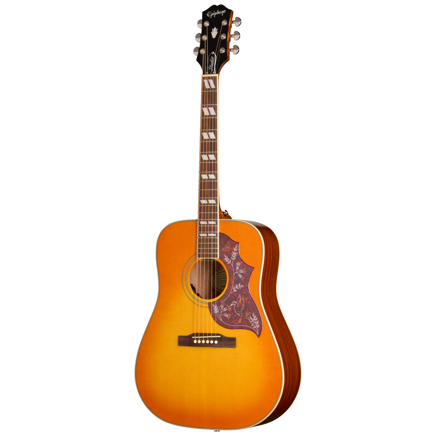 Epiphone Hummingbird Studio Acoustic Electric Guitar in Heritage Cherry Sunburst