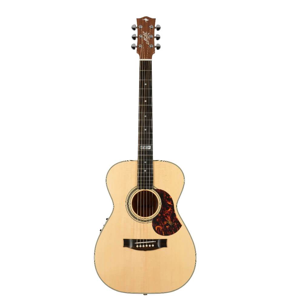 Maton EBG808TE Tommy Emmanuel Acoustic Electric Guitar in Natural Satin - Left-Handed