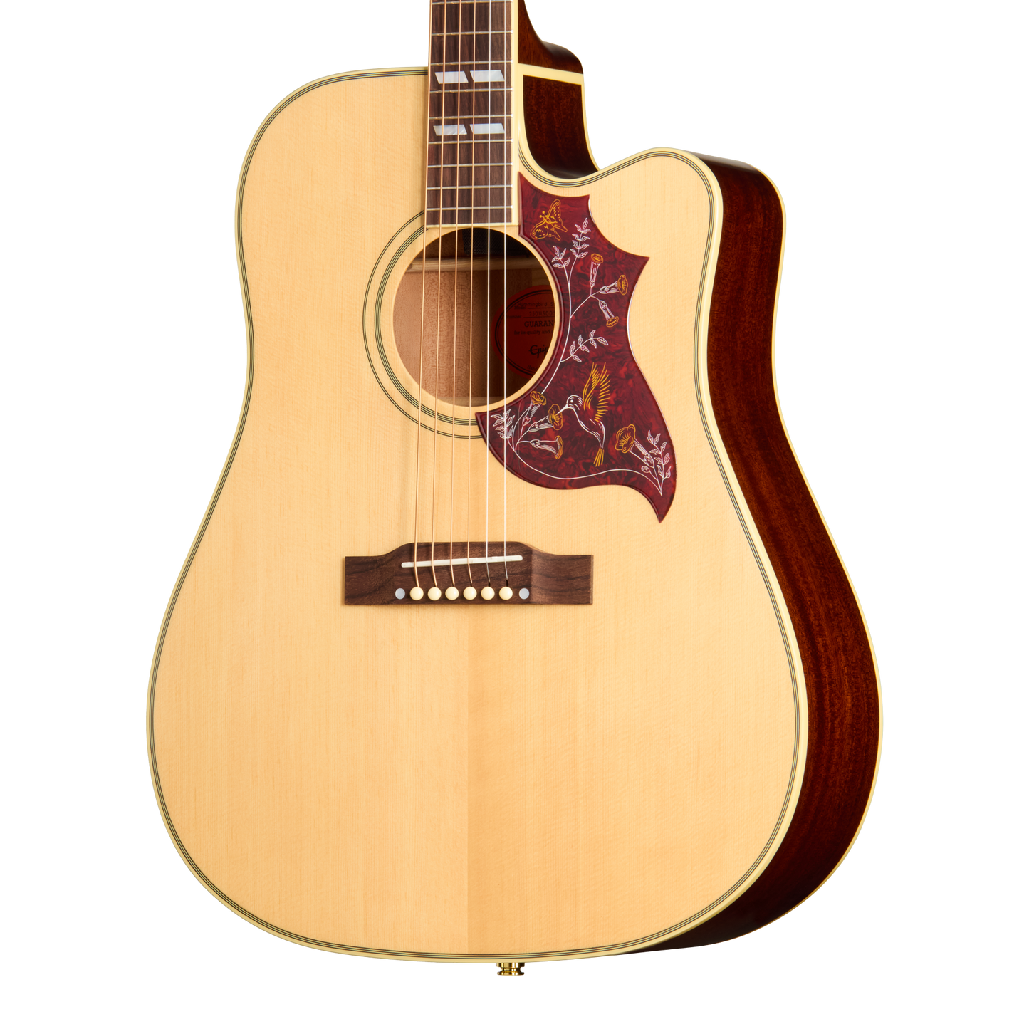 Epiphone Hummingbird Standard EC Acoustic Electric Guitar in Natural