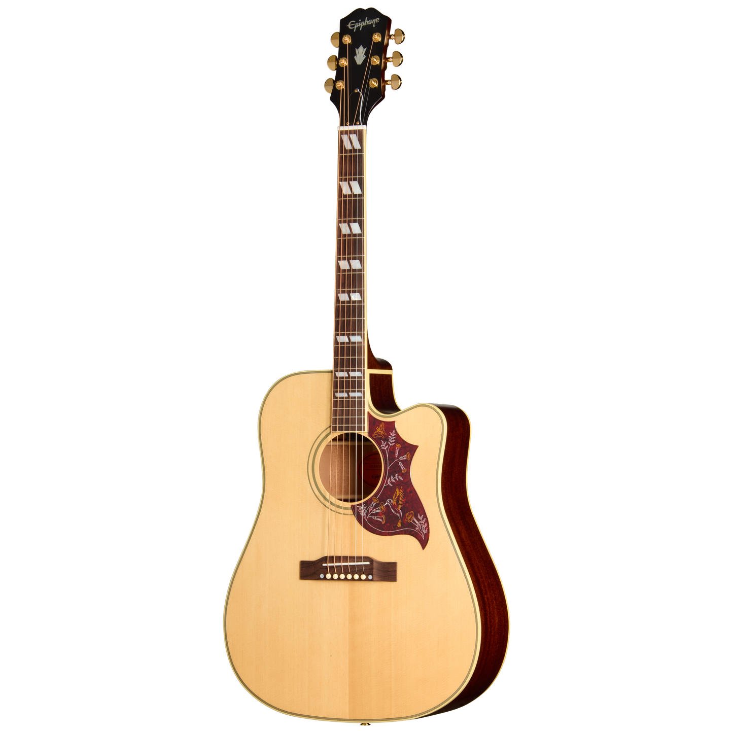 Epiphone Hummingbird Standard EC Acoustic Electric Guitar in Natural