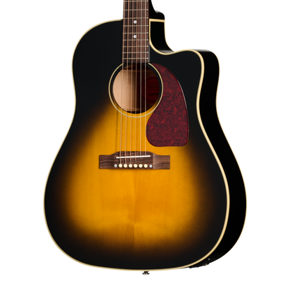 Epiphone J-45 Standard EC Acoustic Electric Guitar in Vintage Sunburst