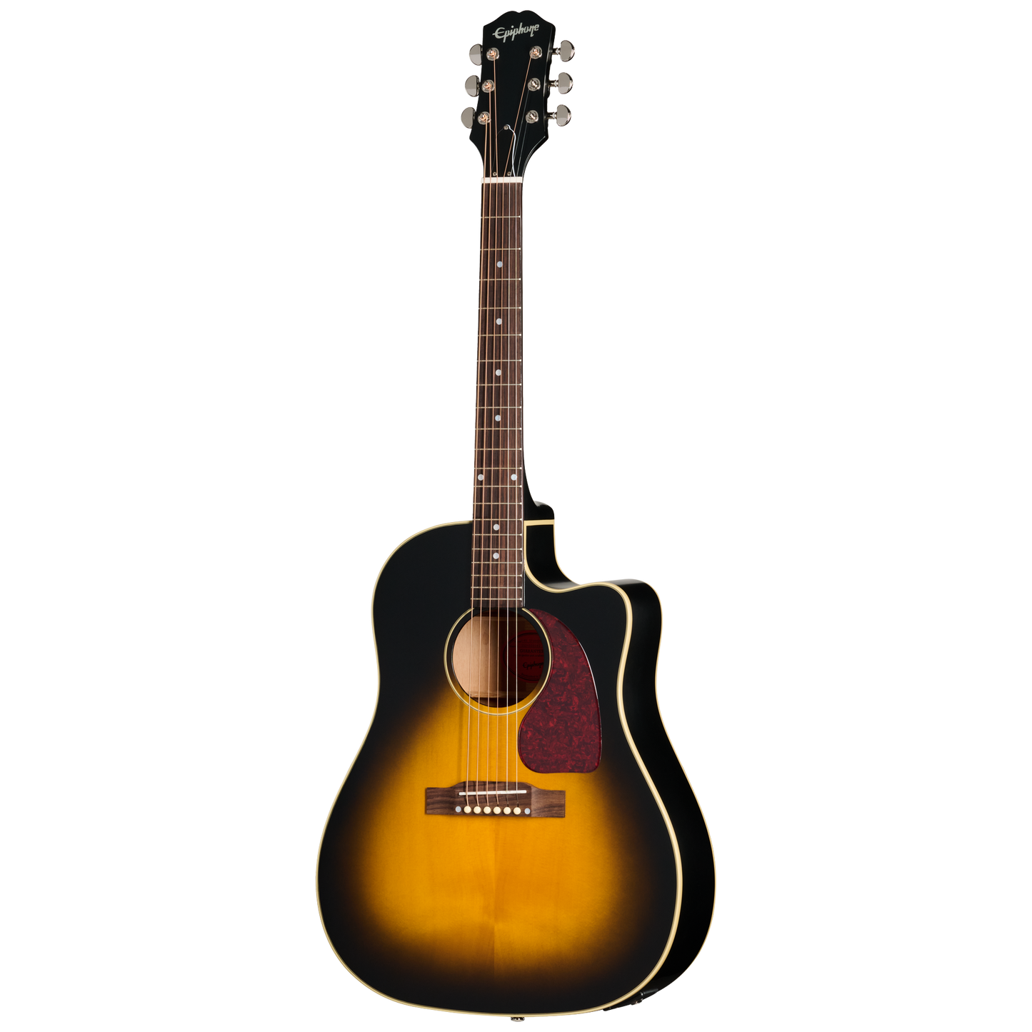Epiphone J-45 Standard EC Acoustic Electric Guitar in Vintage Sunburst