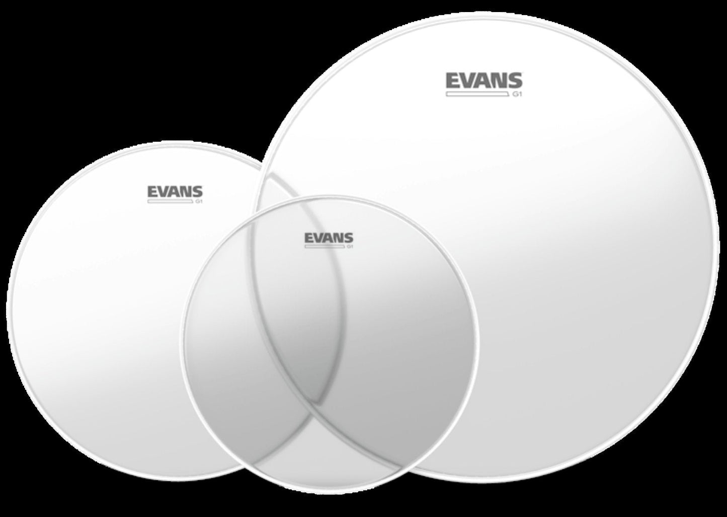 Evans Drumheads G1 Clear Pack 10", 12" and 16"