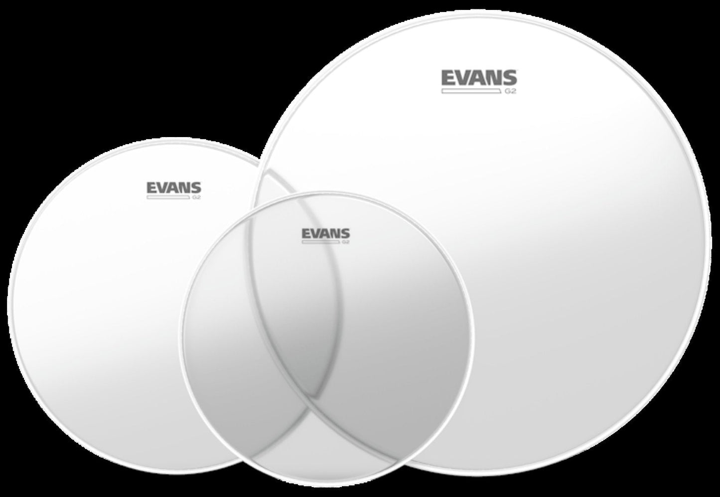 Evans Drumheads G2 Clear Pack 10", 12" and 14"